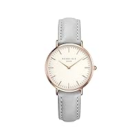 Rosefield Womens Chronograph Quartz Watch with Leather Strap TWGRT57