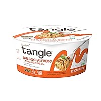 Tangle Bulgogi Alfredo Tangluccine - Instant Pasta Noodles, Microwave Ready, Firm Bouncy Air Dried Noodles, Korean Inspired Fettuccine With Creamy Bulgogi Sauce [4.06 OZ (115g) x 6 Bowl]