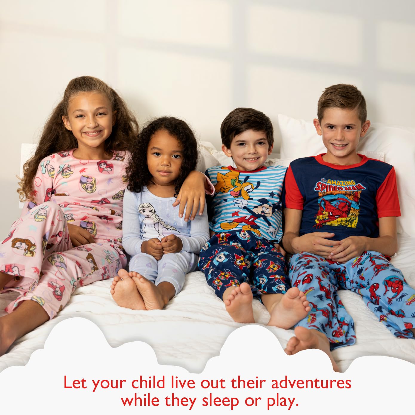 Marvel Regular Kids' 2-Piece Snug-fit Cotton Pajamas Set