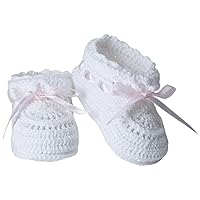 Jefferies Socks Baby-Girls Infant Hand Crochet Bootie