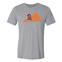 NCAA State Silhouette Logo, Team Color Canvas Triblend T Shirt, College, University