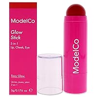 MODELCO - Glow Stick - Rosy Glow - Luminous & Radiant Cream Highlighting Crayon - Long-Wearing Formula for the Face, Lips, & Eyes - 0.1 oz.