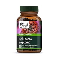 Echinacea Supreme - Immune Support Supplement - Echinacea Purpurea and Echinacea Angustifolia Blend to Support Immune System - 60 Vegan Liquid Phyto-Capsules (30-Day Supply)