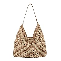 Straw Hobo Bags for Women Everything Tote Bag Woven Shoulder Bag Designer Beach Bag Summer Handbag