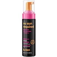 b.tan Darkest Self Tanner Mousse | No Sun Required - Darkest, Rejuvenating Self Tanning Treatment With Ceramides + Vitamin C, 1 Hour Sunless Tanner Mousse, No Fake Tan Smell, Cruelty Free, 6.7 Fl Oz