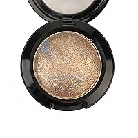 Single Baked Eye Shadow Palette Shimmer Metallic Eyeshadow Powder Makeup in 15 Colors (Madrid Golden)