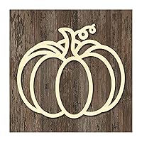 Wood Christmas Tree Ornaments Pumpkin Wood Craft Unfinished Customized Thanksgiving Ornaments 2024 Rustic Wooden Cutout Art DIY for Family Kids Gifts