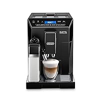 DeLonghi Eletta Fully Automatic Espresso, Cappuccino and Coffee Machine with One Touch LatteCrema System and Milk Drinks Menu (Renewed),67 ounce (Black, ECAM44660B)