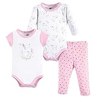 Hudson Baby Unisex Cotton Bodysuit and Pant Set