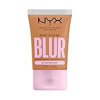 NYX PROFESSIONAL MAKEUP Bare With Me Blur Skin Tint Foundation Make Up with Matcha, Glycerin & Niacinamide - Golden Light