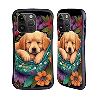 Head Case Designs Officially Licensed JK Stewart Golden Retriever in Hammock Graphics Hybrid Case Compatible with Apple iPhone 15 Pro