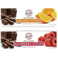 Chocolate Covered Fruit Sticks (Milk Orange+Milk Raspberry)