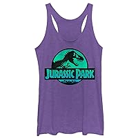 Fifth Sun Jurassic Park Safari Logo Women's Racerback Tank Top