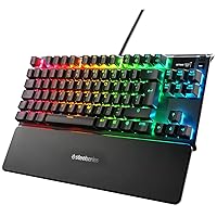 SteelSeries Apex Pro TKL Mechanical Gaming Keyboard, Adjustable Actuation Switches, OLED Smart Display, German QWERTZ Layout
