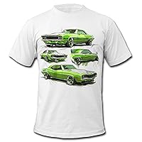 Men's 1969 Camaro Green 1 American Muscle T-Shirt