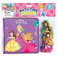 Disney Princess Bath Time Books (EVA Bag) with Suction Cups and Mesh Bag