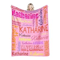 Personalized Blankets with Name Custom Blanket for Adult Kids Baby Customized Blanket Monogrammed Blankets Gifts for Women Men Girls Boys