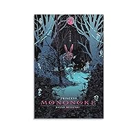 generic Princess Anime Mononoke Aesthetic Posters Poster Decorative Painting Canvas Wall Art Living Room Posters Bedroom Painting 12x18inch(30x45cm)