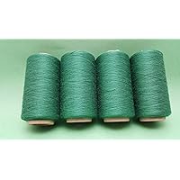 MANCHO Green #732 Spun Polyester SERGER & Quilting Thread 4 Tubes 1000 YDS. Each