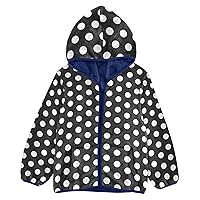 Modern Geometry Boys Sherpa Jacket Toddler Girl Hoodie Navy Blue Fleece Zip Up Jacket 3T