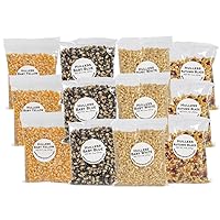 Riehle's Select Popcorn Hulless Sampler - Twelve 4oz Bags Total