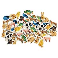 Colorations Real Photo Animal Foam Stickers 250 Pieces
