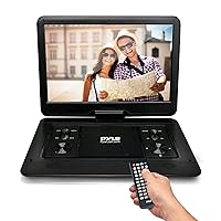 Pyle Portable CD/DVD Player-15.6' HD Screen,Rechargeable Battery,USB/SD Support-Includes Earphones,Car Charger,Remote Control
