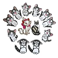 Kitten - Pets -Animal Iron on Embroidered Patch Applique (Set E)