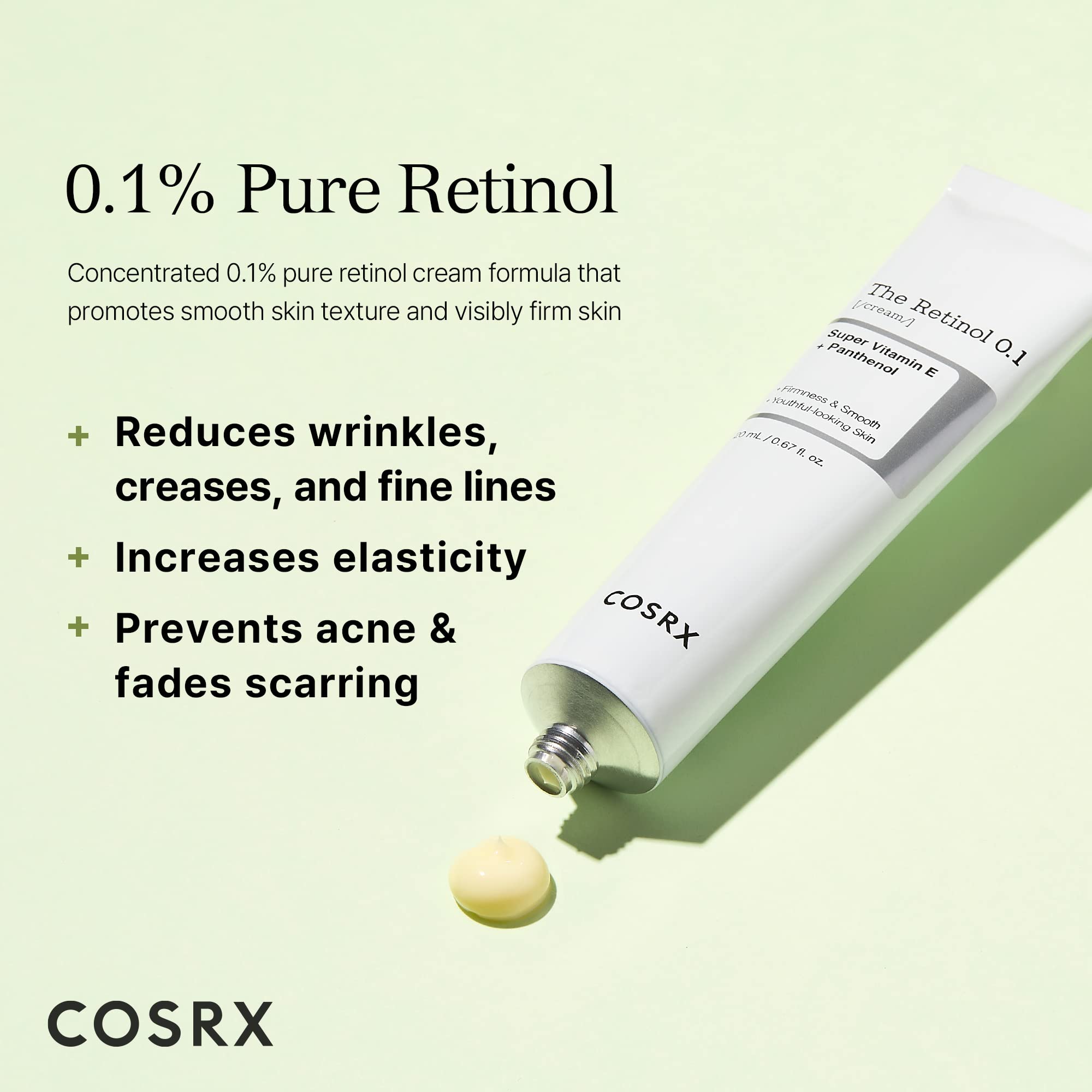 COSRX Skin Cycling Routine - Snail Mucin 96% Essence + Retinol 0.1 Cream, Recovery Set for Face and Neck, Fine Lines Spot Treatment, Repair Cream for Face