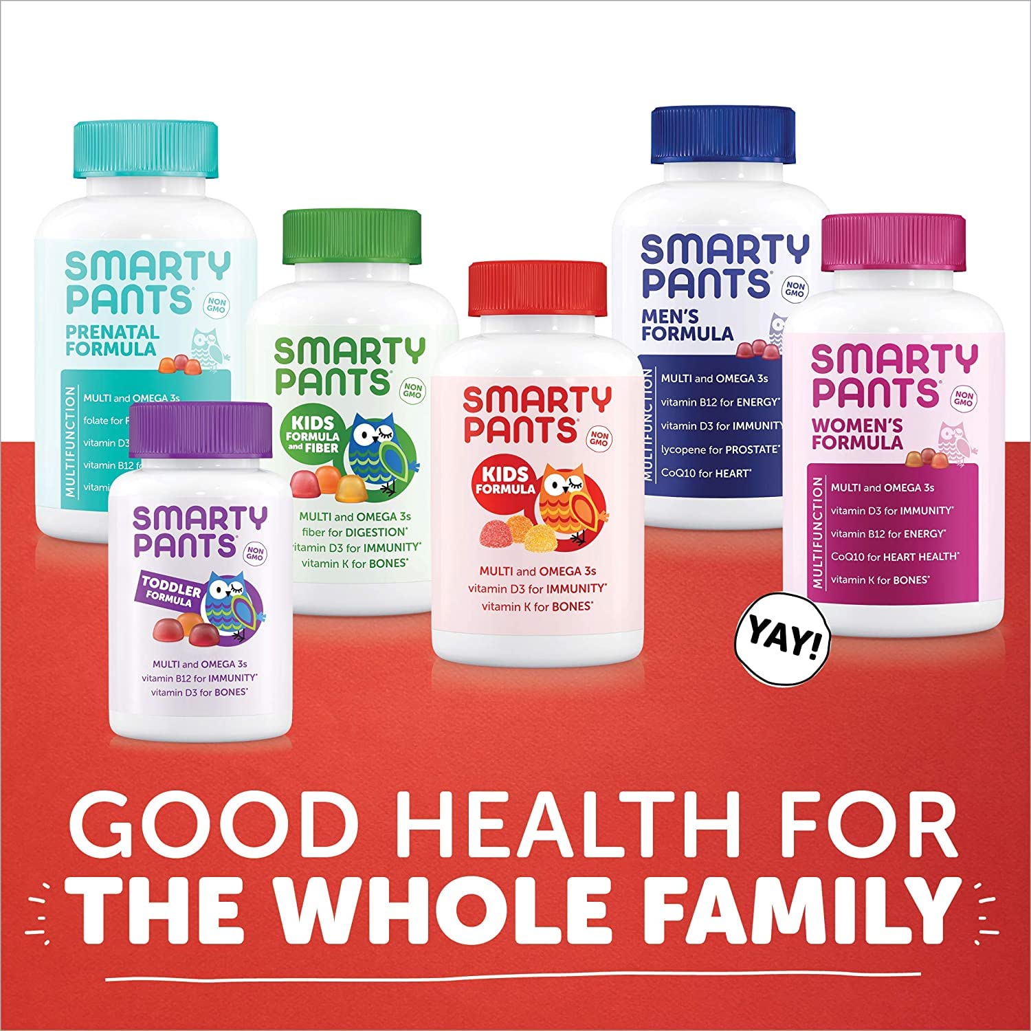 SmartyPants Kids Multivitamin Bundle: (1) Kids Formula and (1) Kids Probiotic Immunity Strawberry Crème Daily Gummy Vitamins