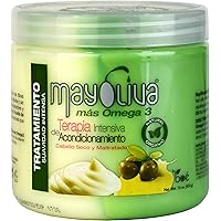 BOE Mayoliva Omega 3 Intensive Conditioning Therapy for Dry and Damaged Hair - 16 Oz, 16 Ounces