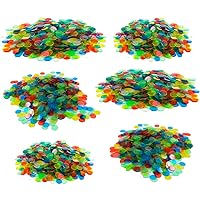 Regal Bingo - 3 Pack of 1,000 Transparent Bingo Chips - 3/4 Inch - for Large Group Games, Game Night, Bingo Hall, & Educational Activities - Ages 5+ - 3,000 Count - Perfect for Bulk Purchasing
