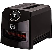 Heat Storm HS-1500-IMO Portable Infrared Heater, 10 lbs, Mojave Black