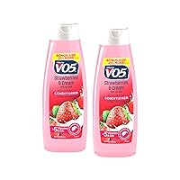 Moisture Milks Conditioner Cream, 12.5 oz, Strawberries by Vo5 (Pack of 2)