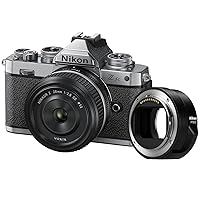 Nikon Z fc with Special Edition Prime Lens and FTZ II Adapter | Retro-Inspired Compact mirrorless Stills/Video Camera with Matching 28mm f/2.8 Prime Lens and Adapter for Using DSLR Lenses | USA Model