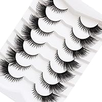 Makeup Eyelashes 3D Mink-Lashes Fluffy-Soft Wispy Natural Cross-Lash Extension Reusable Fake Lashes Mink-False Eyelashes Beauty Tools Curling Iron Rainbow-organizer Bag Accessories For Women Make Up