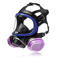 Dräger X-plore 5500 Full-Face Respirator Mask + 2x Combination Cartridge OV/AG/HF/FM/CD/AM/MA/HS/P100 | One size fits most | NIOSH Certified Eye and Respiratory Protection, Anti-Fog, 180° View