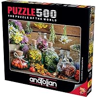 Anatolian Puzzle - Herbal Therapy, 500 Piece Jigsaw Puzzle, 3621,Multicolor,Standard