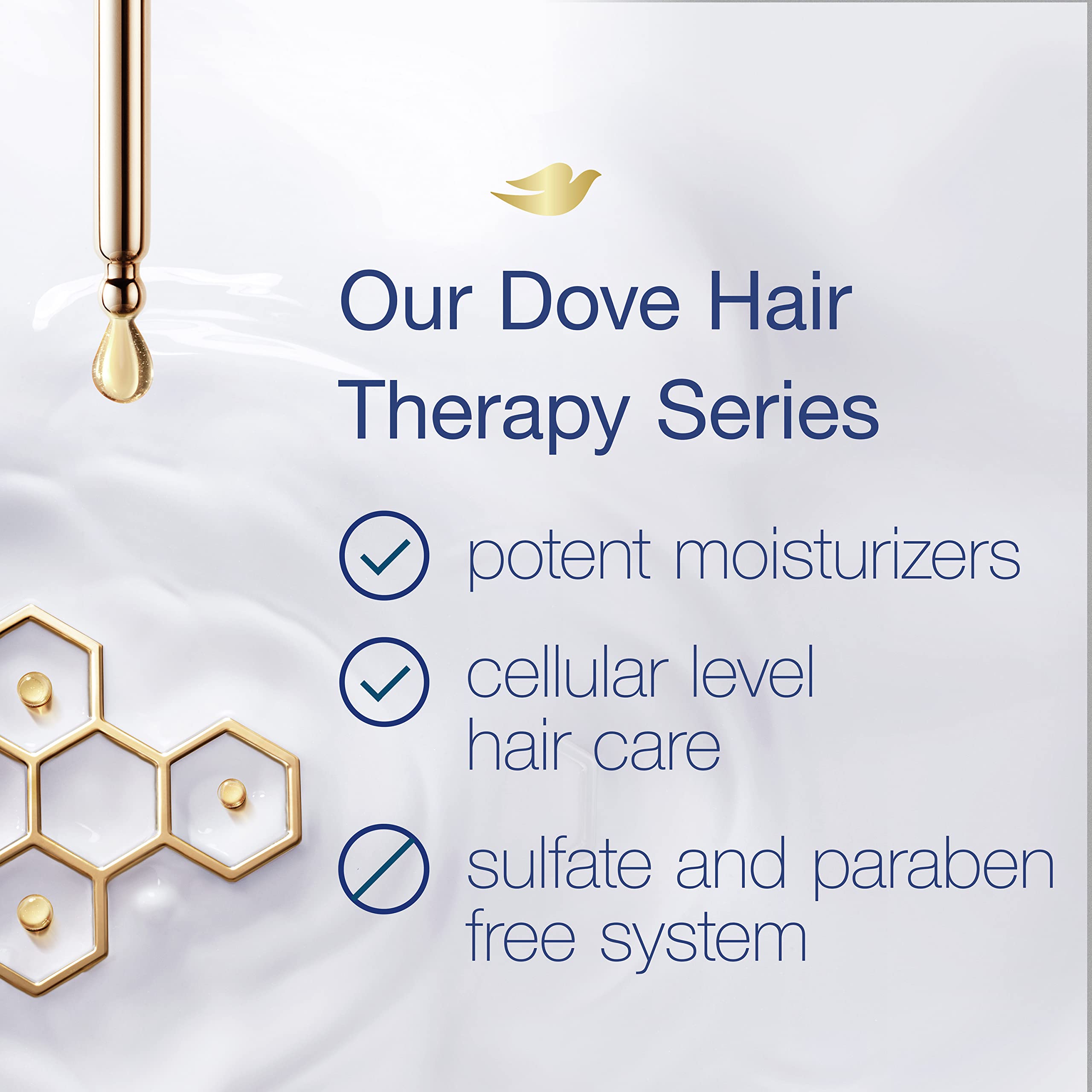 Dove Hair Therapy Shampoo, Conditioner and 7-in-1 Hairspray Breakage Remedy for Damaged Hair with Nutrient-Lock Serum