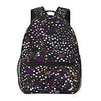 Glitter Sequin Spot print Lightweight Bookbag Casual Laptop Backpack for Men Women College backpack
