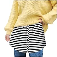 XJYIOEWT Spring Dresses for Women 2024 Maxi Plus, Women's Half Sheer Plus Stripe Layered Size Slip Printing Skirt Exten