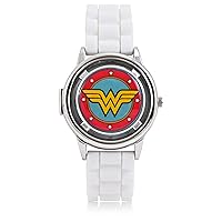 Wonder Woman White Logo Spinner Watch