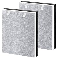 2 Pack Vital 100 Replacement Filter Compatible with LEV.OIT Vital 100, H13 True HEPA High-Efficiency Activated Carbon Vital 100 Filter,Part # Vital 100-RF