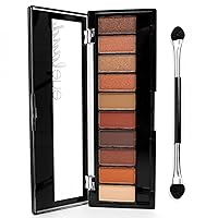 Palladio Eyeland Vibes, Escape to the Tropics, 10 Count Eyeshadow Palette, Seductive Nudes to Vibrant Hues, Complimentary Shades, Day and Night Looks, Rich Pigment, California Sunset