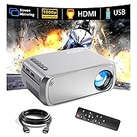 Outdoor Projector for Phone, 1080P Supported Movie Mini Projector for Outdoor & Indoor Home Theater, Compatible with Tablet TV Box Fire Stick PS5 Games