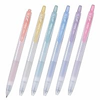 PILOT Juice Muted Color Set, Gel Ink Rollerball Pens, Fine Point 0.5mm, Assorted Colors, Pack of 6, LJU-15-6CKU