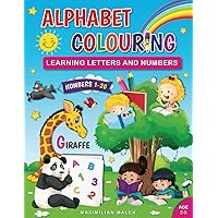 Alphabet Colouring for kids: Learning letters and numbers