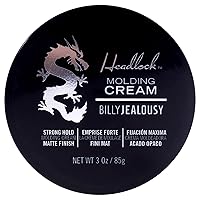 Billy Jealousy Headlock Hair Molding Cream, Hair Styling Cream for Men with Strong All-Day Hold, Natural Matte Finish Hair Cream for All Lengths, 3 Ounce