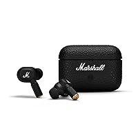 Marshall Motif II True Wireless Active Noise-Canceling Earbuds Headphones, Black