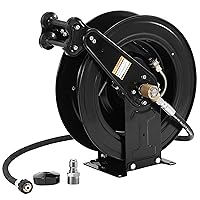 High Pressure Washer Hose Reel for Water/Air/Oil, 3/8
